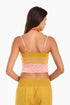Short top in cotton with adjustable straps